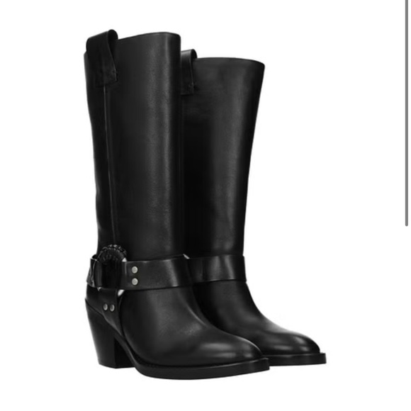 SEE BY CHLOÉ Boots, Black Leather, size 39EU, Brand New, made in Spain! - Picture 4 of 4